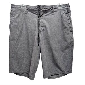 O'Neill Hybrid Men's Board Shorts Gray Pockets Size 34 Swim Summer